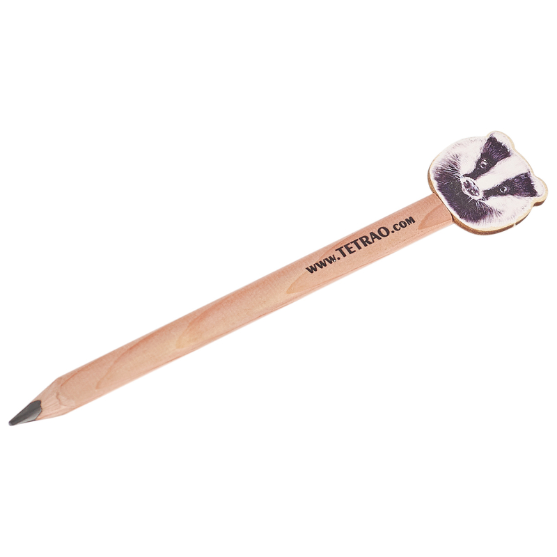 Ołówek zwierzęta leśne TETRAO - borsuk
